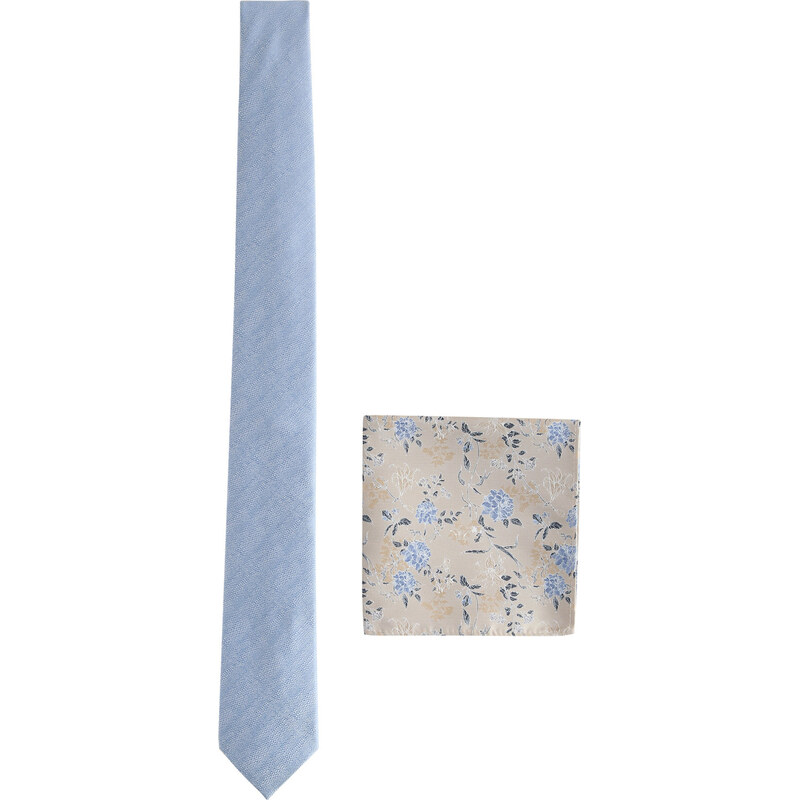 Next Kravata béžová / modrá / svetlomodrá / ružová 62298152