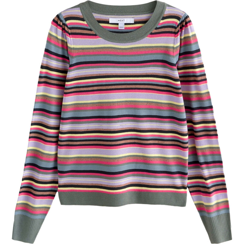 Next Sveter žltá / zelená / orgovánová / ružová 62563519