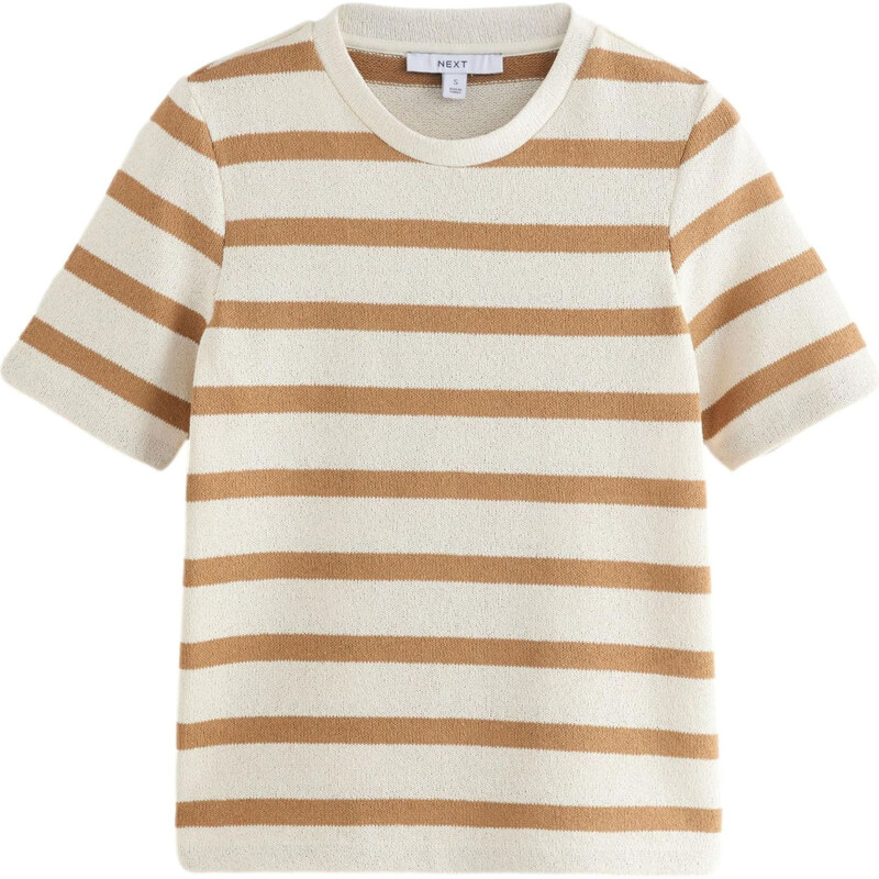 Next Sveter karamelová / biela 62563548