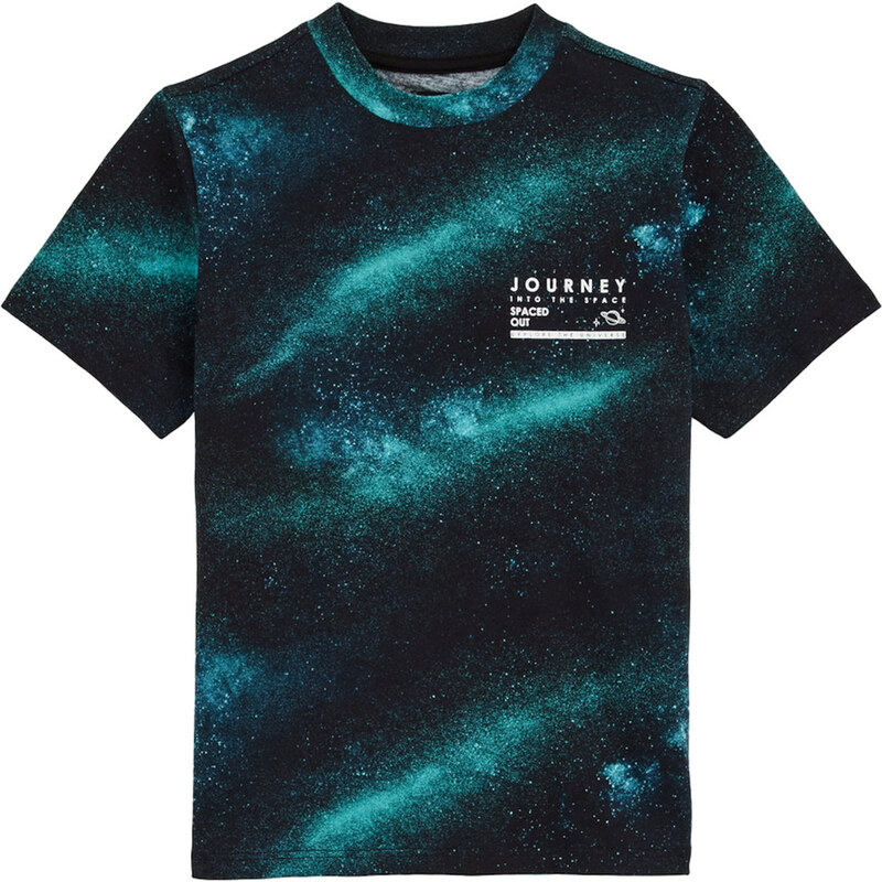 WE Fashion Tričko vodová / čierna 62270235