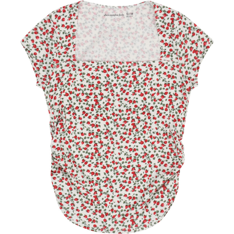 Abercrombie & Fitch Tričko AVA zelená / červená / biela 63212494