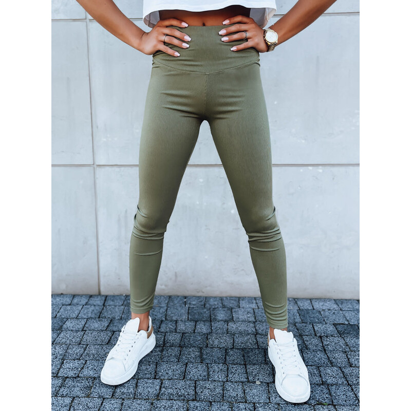 BASIC Khaki legíny LOOK AT ME UY1618 45532220