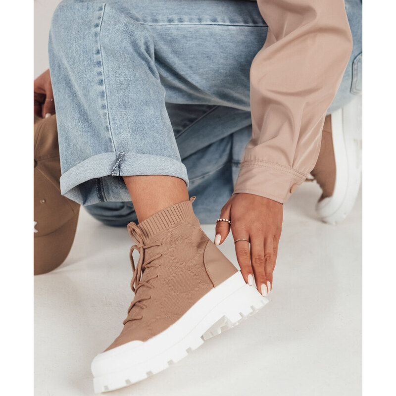 BASIC Khaki členkové textilné tenisky FRELLA ZY0473 49386088