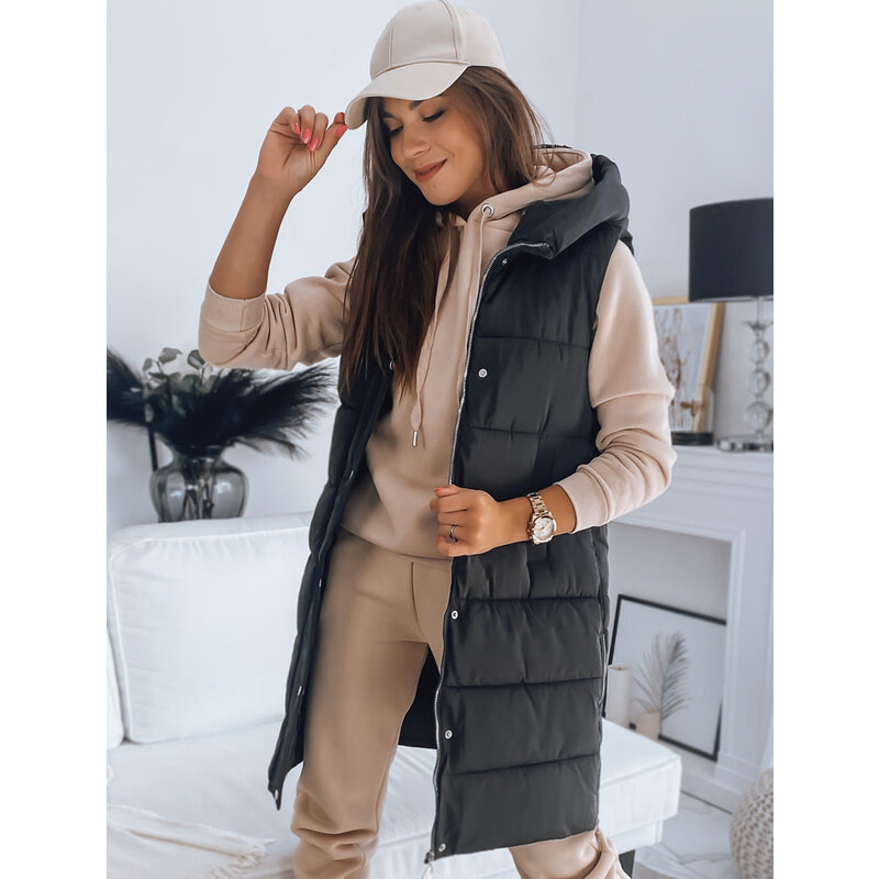 BASIC Čierna vesta s kapucňou NOELIA TY3134 35560696