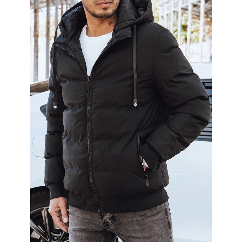 BASIC Čierna obojstranná pánska zimná bunda TX4298 36376355