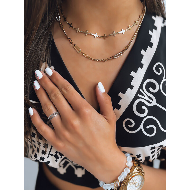 BASIC Zlatý náhrdelník s krížikmi HESUS IY0093 43548834