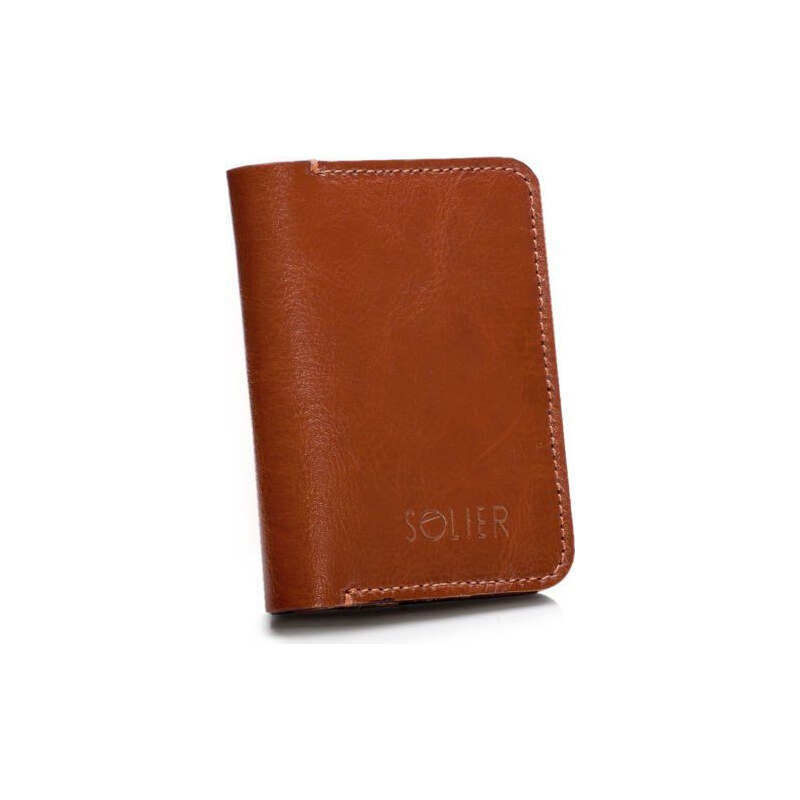 Elegantná pánska peňaženka značky SOLIER SW16 BROWN 5171761