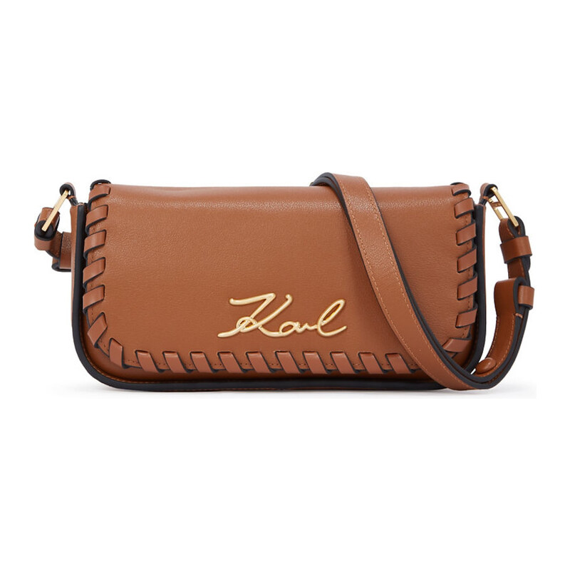 Karl Lagerfeld Taška cez rameno Signature hnedá 62250660