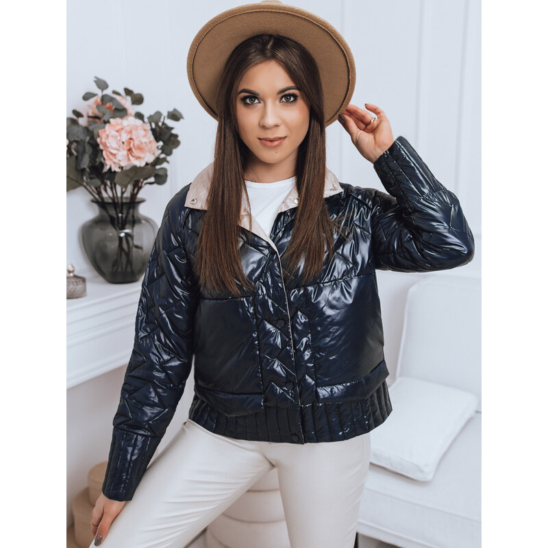 BASIC Tmavomodro-béžová obojstranná bunda ELBRA TY2757 31766384