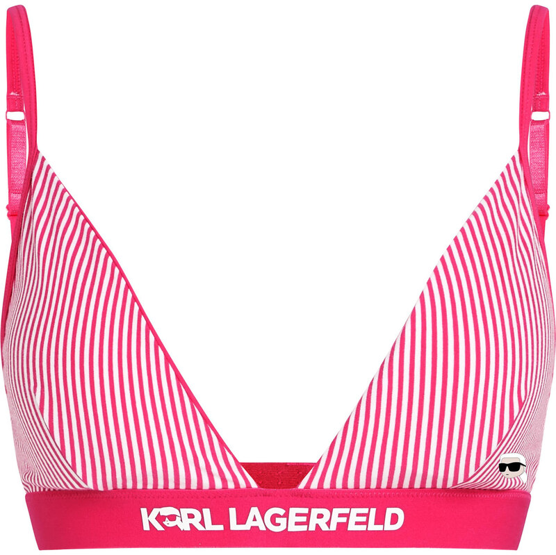 Karl Lagerfeld Podprsenka Ikon ružová / biela 62250816