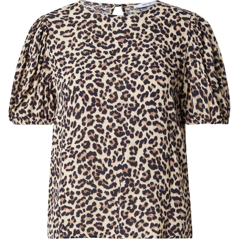 ABOUT YOU Tričko Liv béžová / čierna 63156992