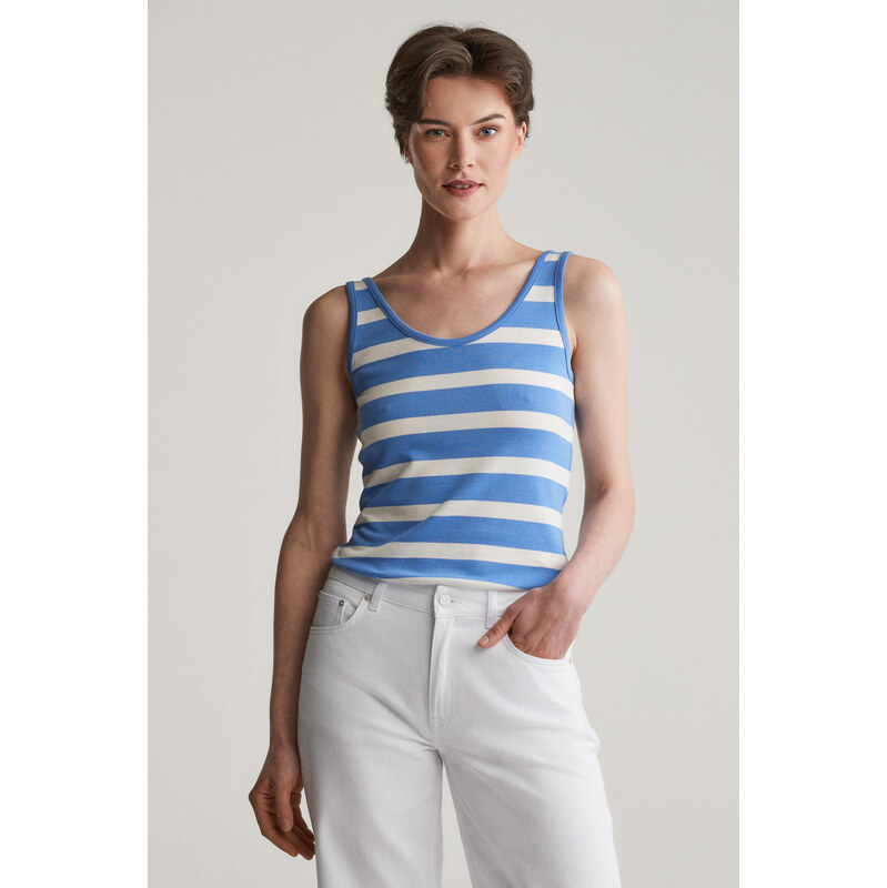 TRIČKO GANT STRIPED TANK TOP PERFECT BLUE 62252910