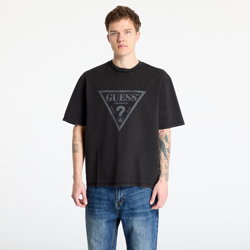 Tričko GUESS Originals Go Vintage Triangle Tee Jet Black Multi M 62254972