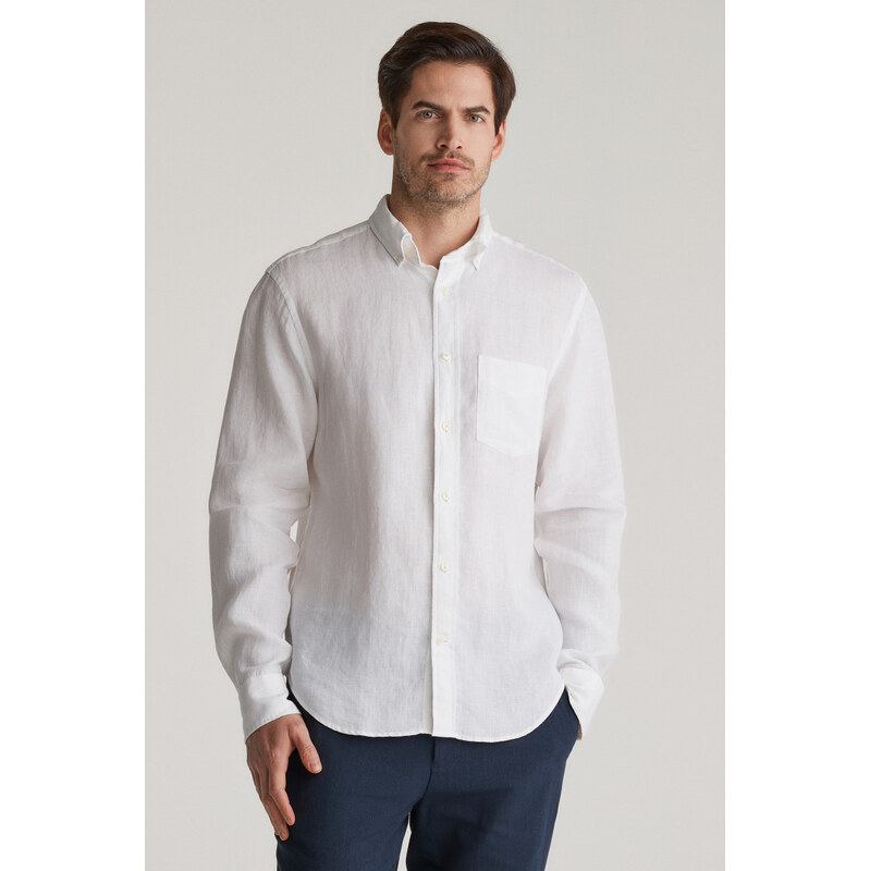 KOŠEĽA GANT REG LINEN SHIRT WHITE 62252906