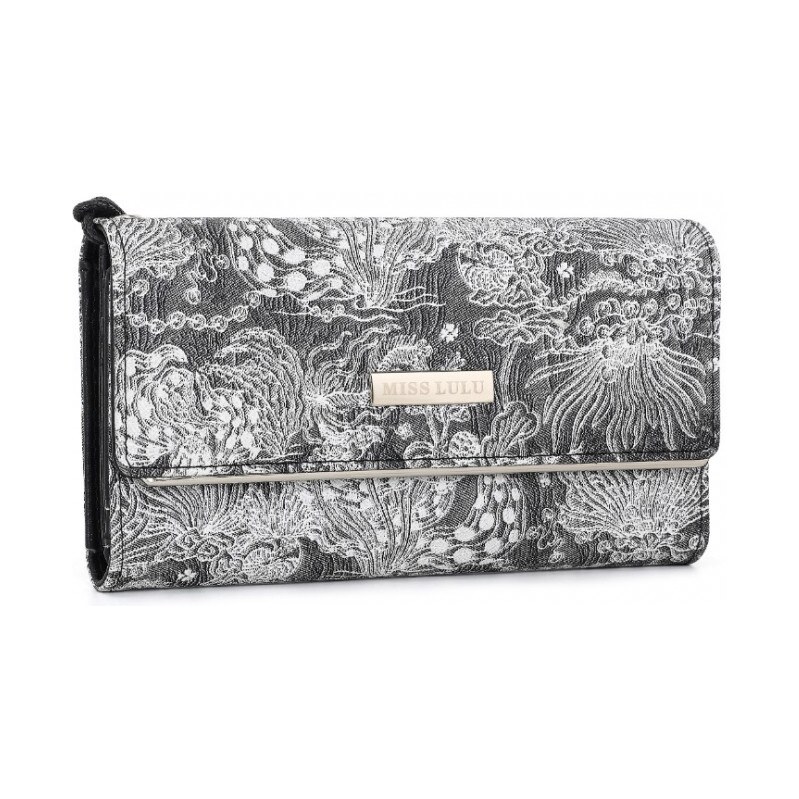 Miss Lulu Peňaženka - vzorovaná s putkom a oraganizérom na karty, 62256121