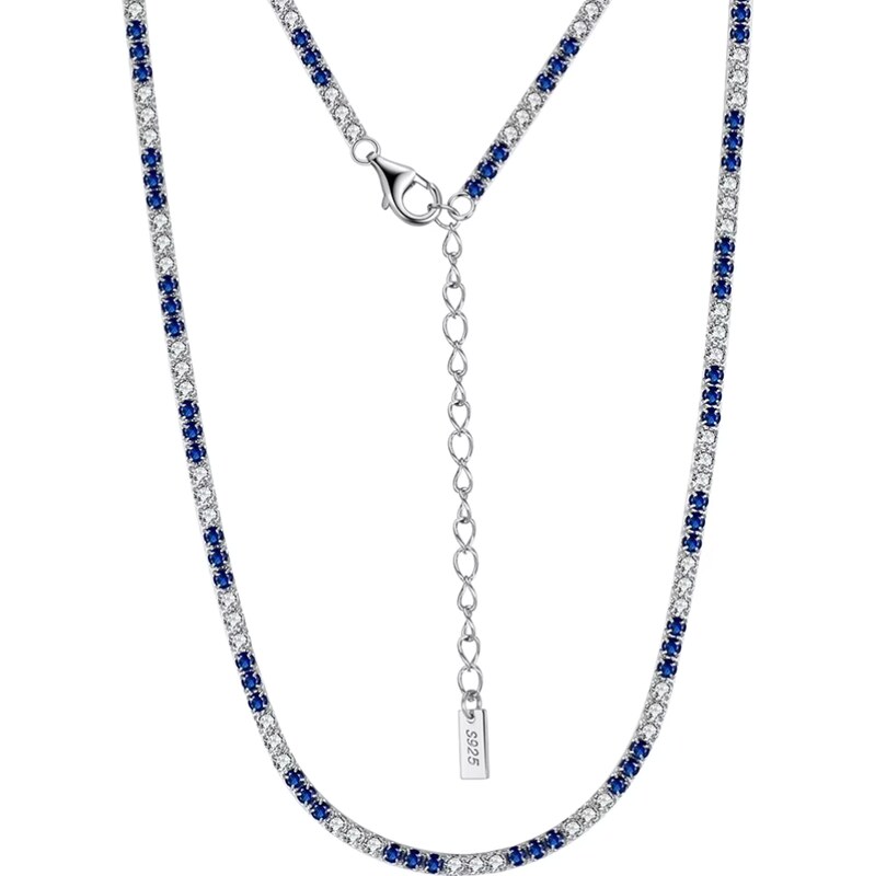 MAJYA Strieborná tenisová retiazka ESMERA 36+5 cm | šírka 2 mm 11526 64582402