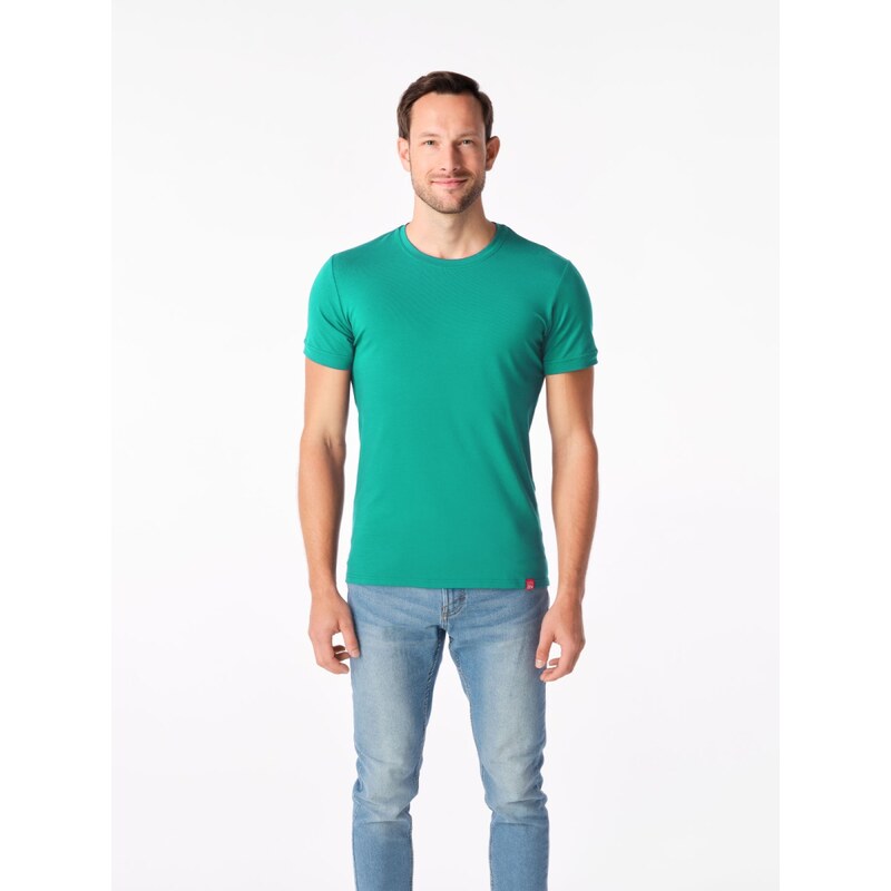 Pánske tričko slim fit CityZen DAVOS zelená 62257491
