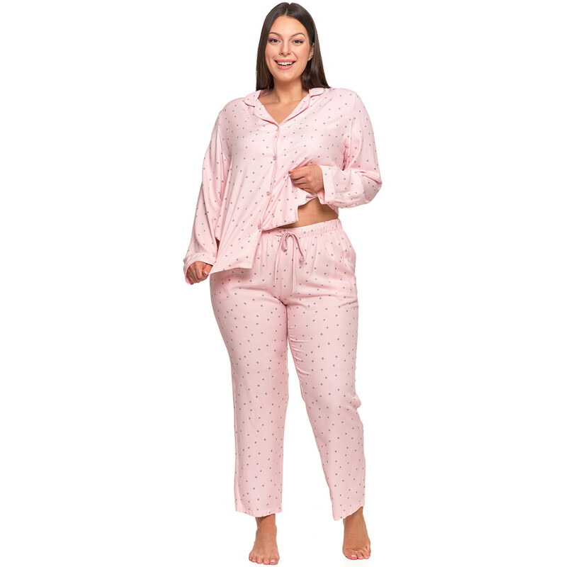 Dámske pyžamo PDD6800-002 ružové - Moraj 62256986