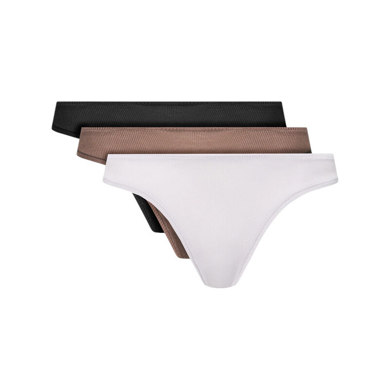 3PACK dámske tangá Calvin Klein viacfarebná (QD5220E-NP2) 62256379