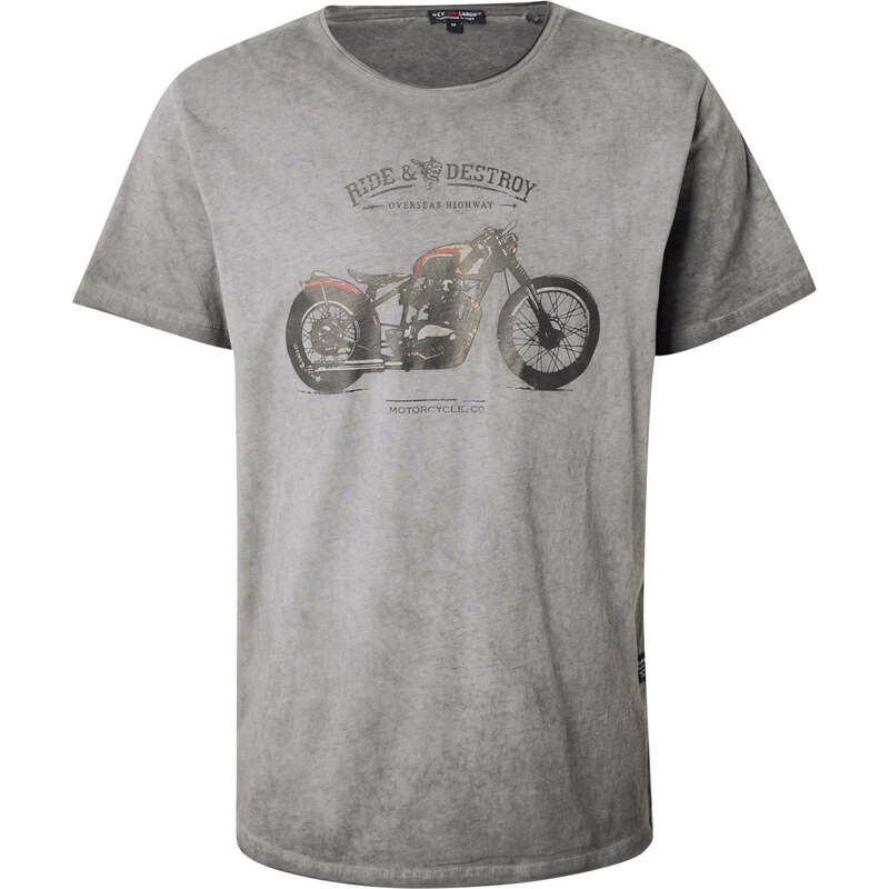 Key Largo Tričko DESTROY koňaková / sivá / antracitová 54932212