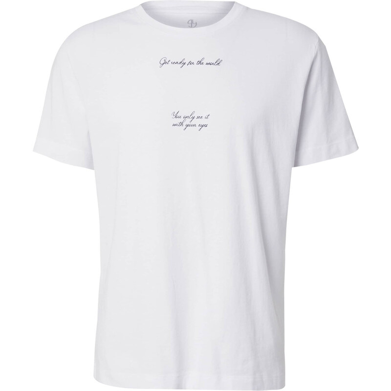 Key Largo Tričko Postcard svetlomodrá / karí / čierna / biela 62044884