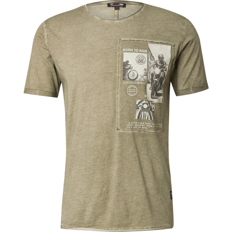 Key Largo Tričko WHEELS sivá / olivová / čierna 62044967