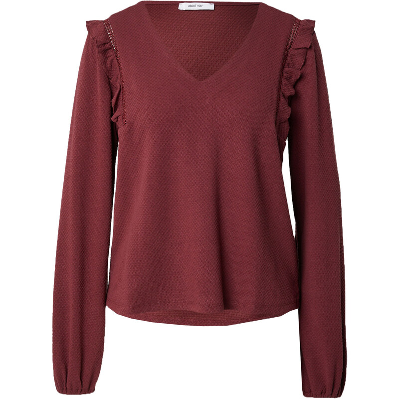 ABOUT YOU Tričko Corinna tmavočervená 54268588