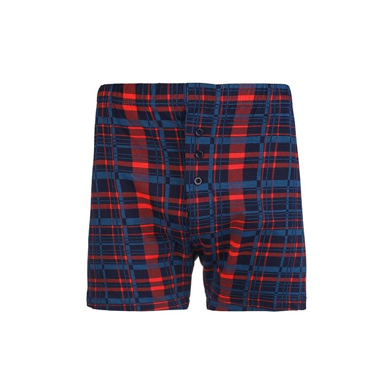 Moraj Pánske trenírky 750-015 modro-červené káro 62348598