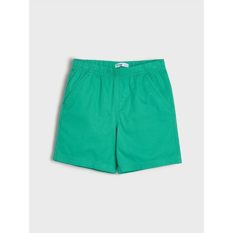 Sinsay - Látkové šortky - zelená 65761417