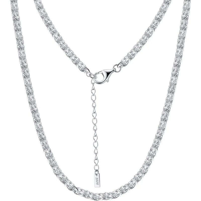 MAJYA Strieborná retiazka PIERO 45+5 cm | šírka 3,5 mm 11539 64582393