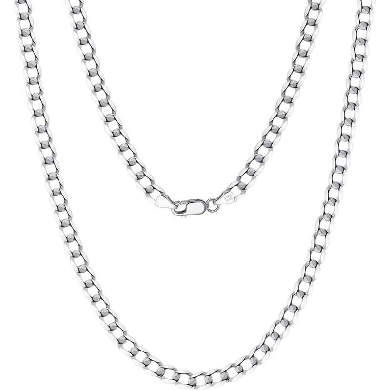 MAJYA Strieborná retiazka STEVENS 55 cm | šírka 5 mm 11556 64582408