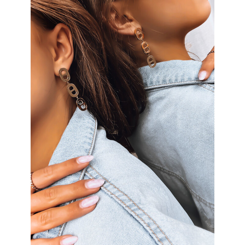 BASIC Zlaté závesné náušnice NORONHA JY0006 46898639