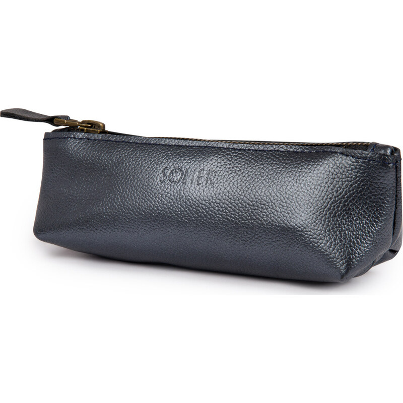 SOLIER Čierne kožené púzdro na perá (PIÓRNIK SA51) 52671663