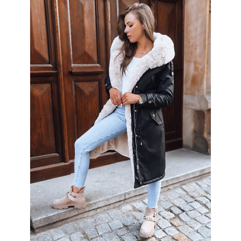 BASIC Čierna vyteplená dlhá parka HARPERSOFT TY3685 57808656