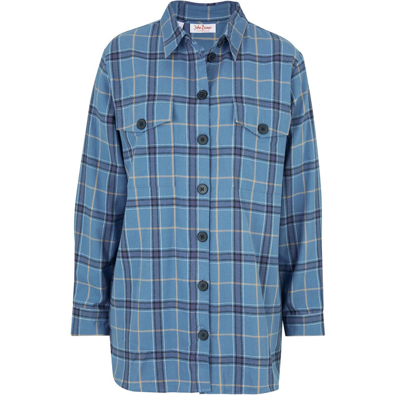 bonprix Flanelová košeľa, extra teplá, farba modrá 44790347