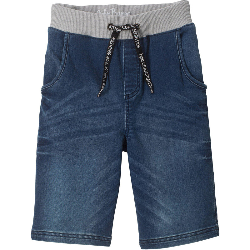bonprix Teplákové bermudy Regular Fit, farba modrá 44742721