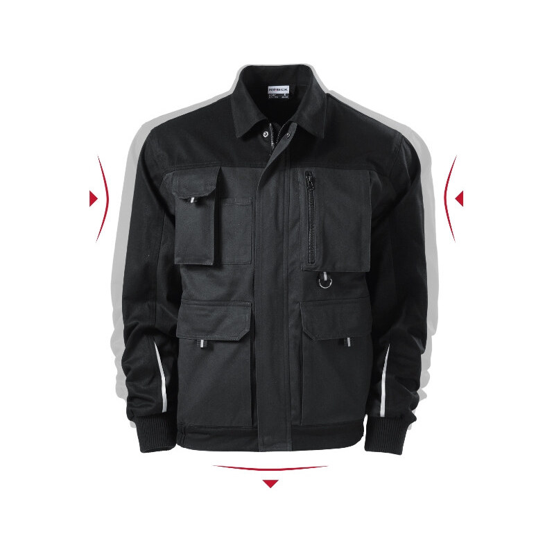 MALFINI, a.s. Woody pánska pracovná bunda ebony gray 66083885