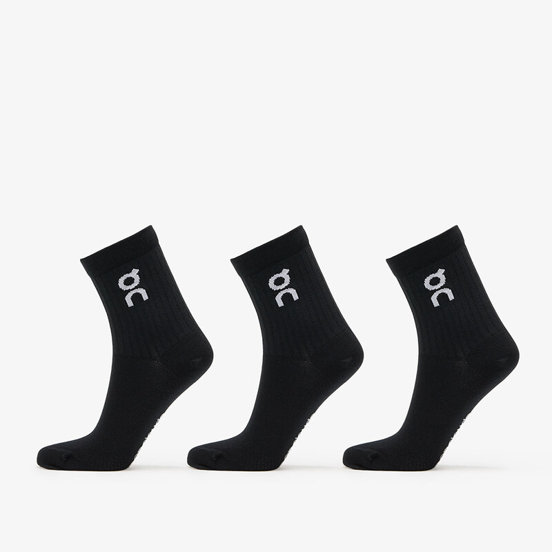 On Logo Sock High 3-Pack Black S 62281758