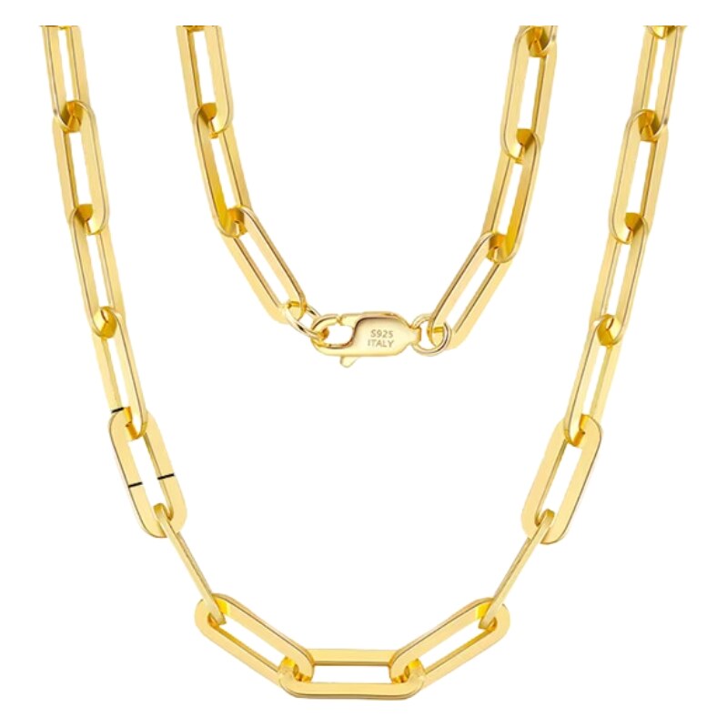 MAJYA Strieborná retiazka LOGAN 55 cm | šírka 9,3 mm pozlátená 11509 64582383