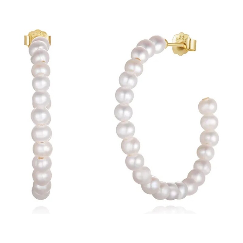 MAJYA Strieborné náušnice PRINCESSE pozlátené 11701 64582413