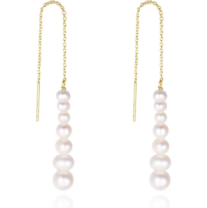 MAJYA Strieborné náušnice VINNE pozlátené 11702 64582670