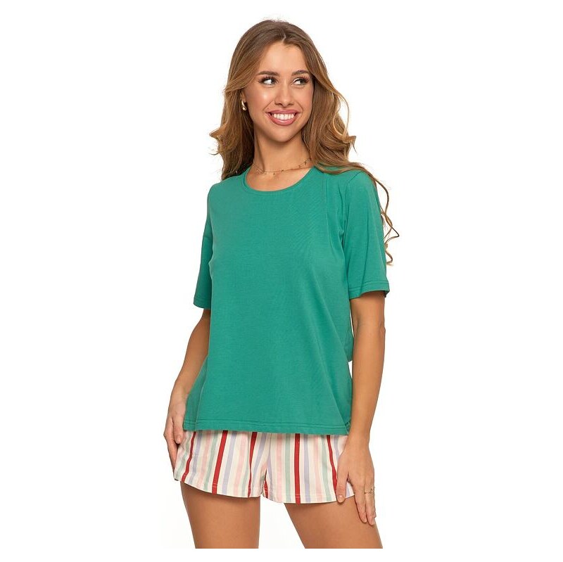 Moraj Dámske pyžamo Agi krátke zelené 62348596