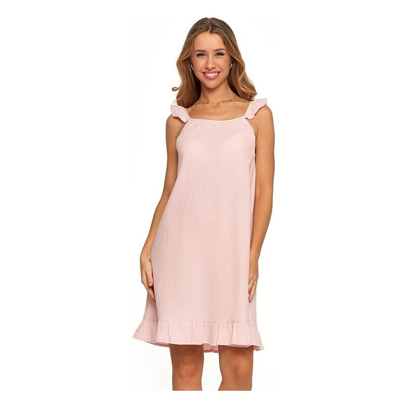 Moraj Dámska mušelínová košieľka Vivi ružová 62348593