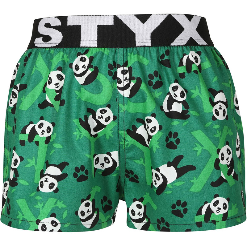 Detské trenky Styx art športová guma pandy (BJ1852) 6-8 let 66060796