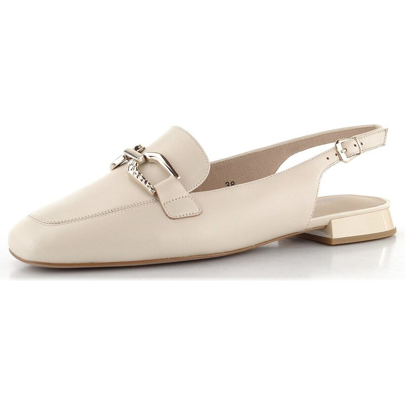 Caprice baleríny s voľnou pätou Cream Perlato 9-29400-44 62752606