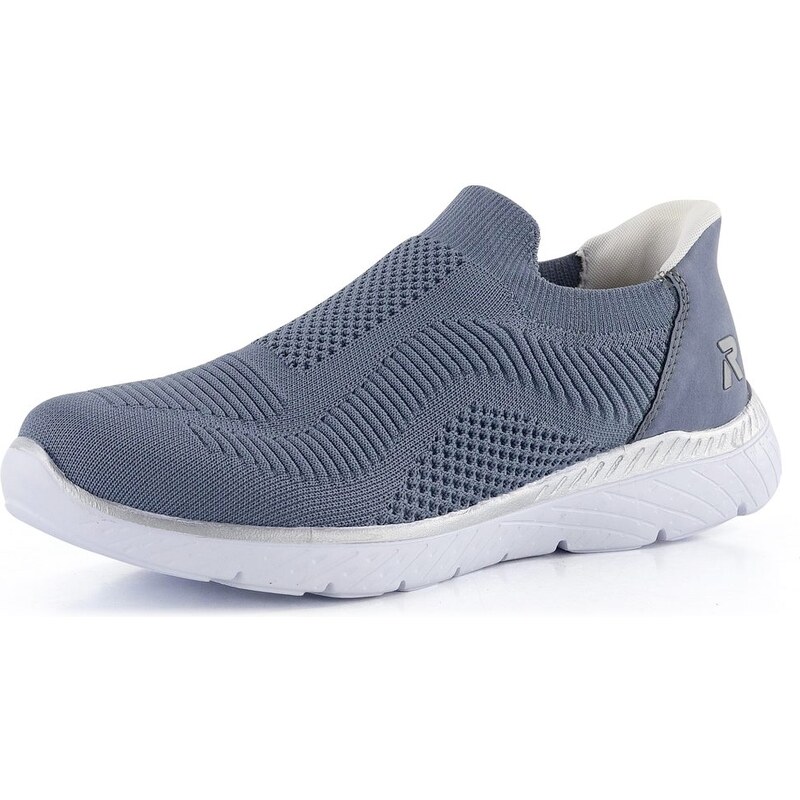 E-shop Rieker úpletové nazúvacie tenisky Jeans/Lightblue M5072-10