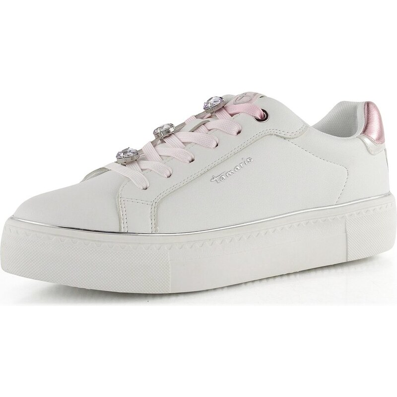Tamaris tenisky na platforme White/Pink 1-23751-44 62752457