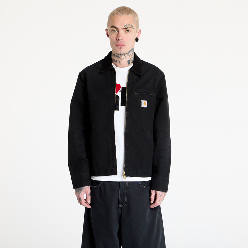 Bunda Carhartt WIP Detroit Jacket UNISEX Black/ Black Stone Canvas XXL 62285286