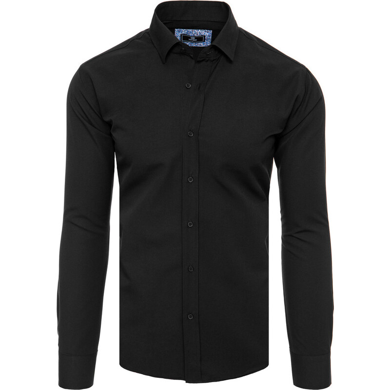 BASIC Čierna elegantná pánska košeľa DX2478 43350331