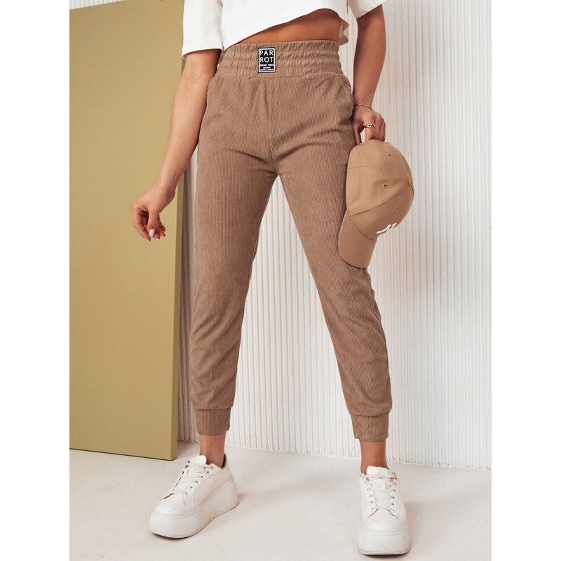 BASIC Camel menčestrové vypasované tepláky LORIST UY2057 50271867